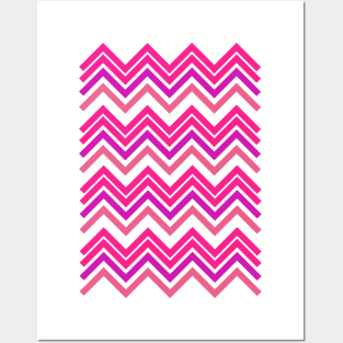 Pinky Chevron Posters and Art